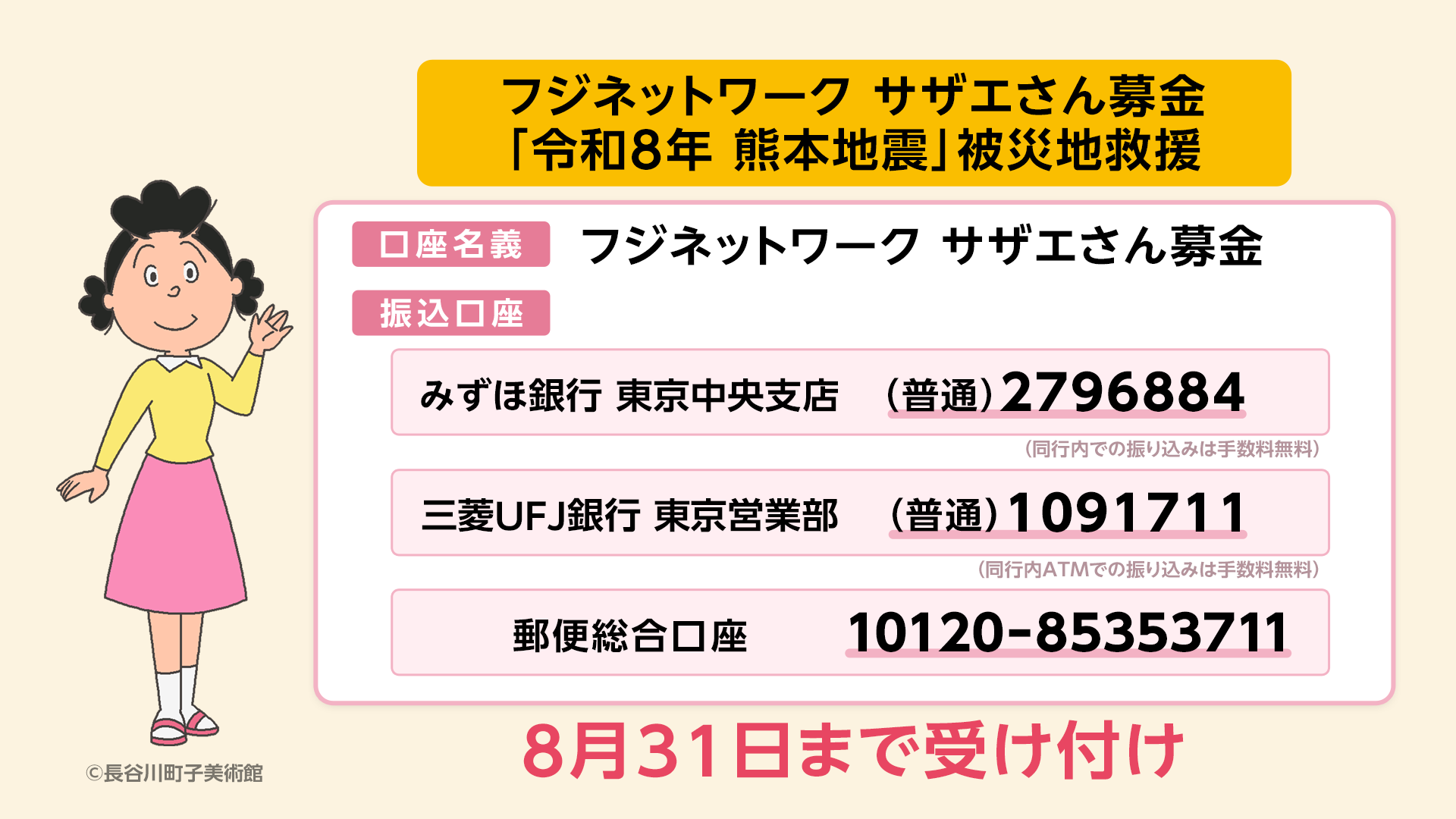 サザエさん募金_令和8年_熊本地震_被災地救援_01.png