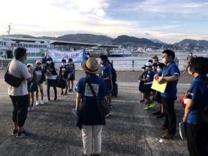 大波止ターミナルを元気に出発!