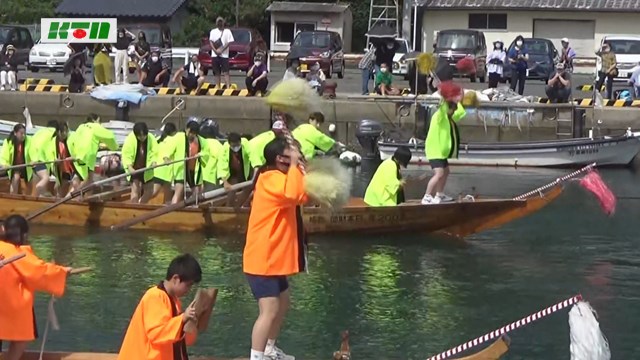 上対馬高校で伝統の「舟グロー」大会【長崎・対馬】