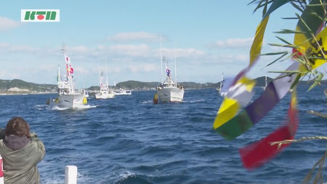 五島・富江町で「沖まつり」 海上安全や大漁を祈願