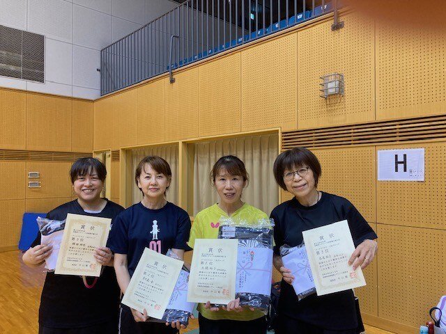 s-第48回KTN杯長崎県レディース卓球選手権大会写真　ゴールドクラス表彰.jpg